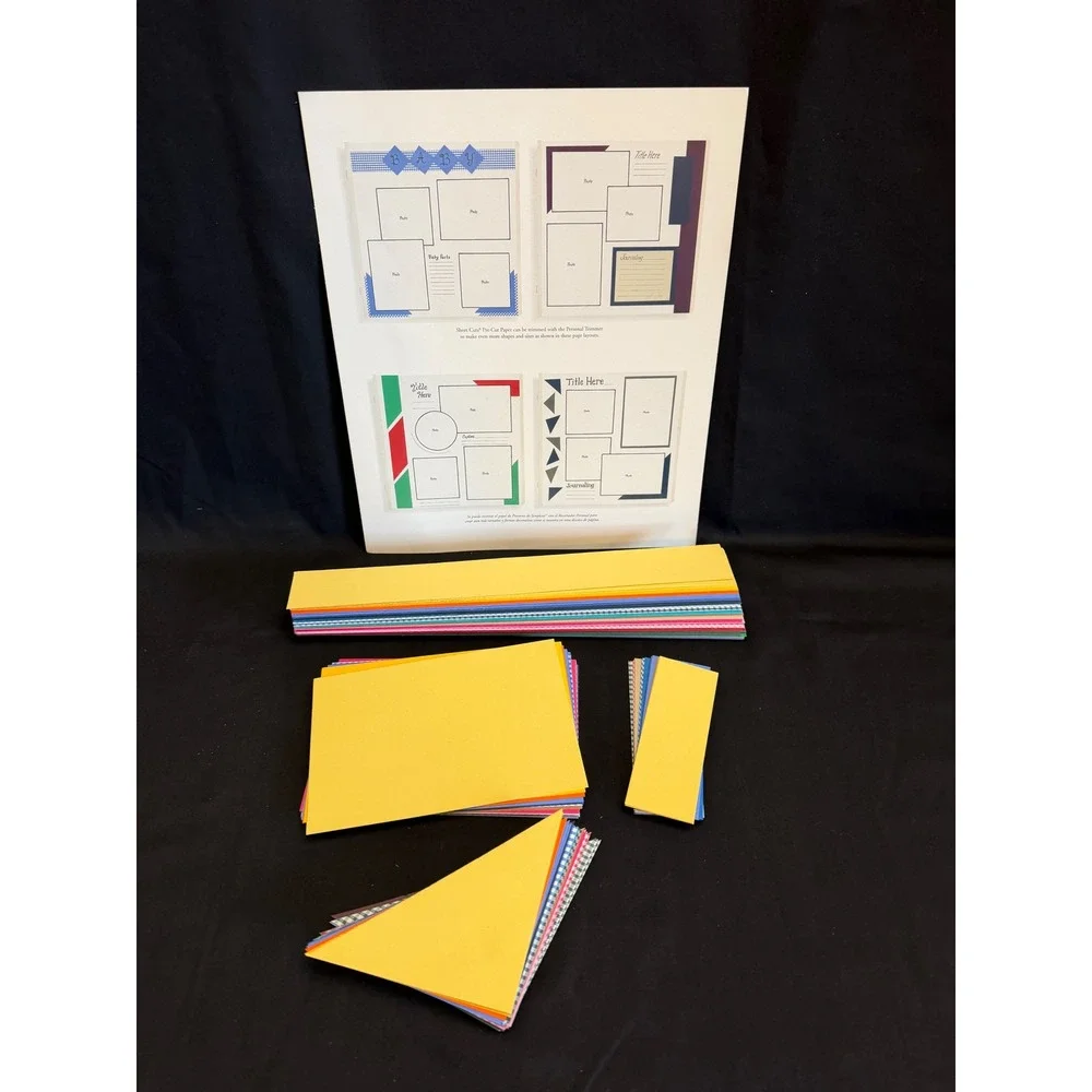 Creative Memories Short Cuts‎ Scrapbook Paper Rickrack Zigzags Geometric 2 Packs